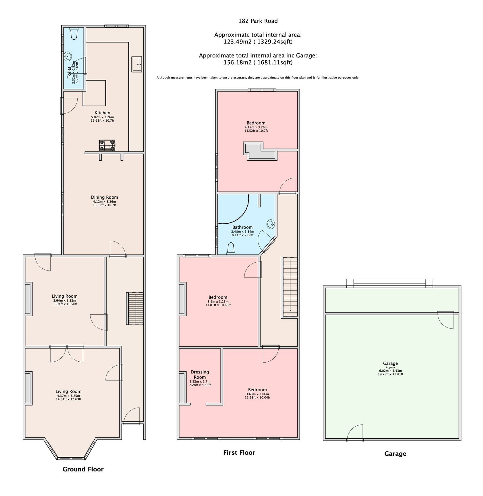 182, Park Road, Sittingbourne floorplan
