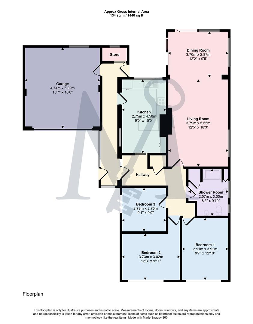 14, Stamford Drive, Coalville floorplan