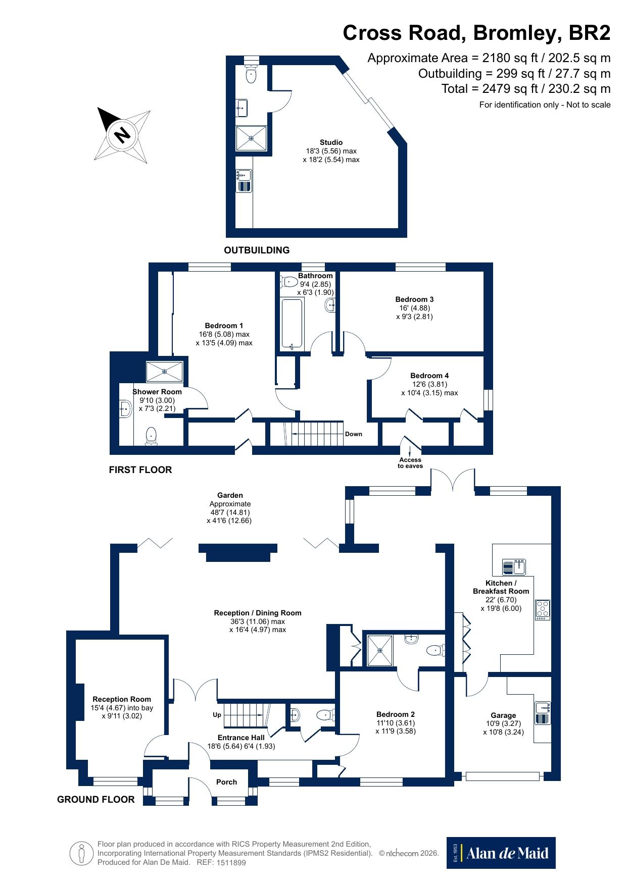 31, Cross Road, Bromley floorplan