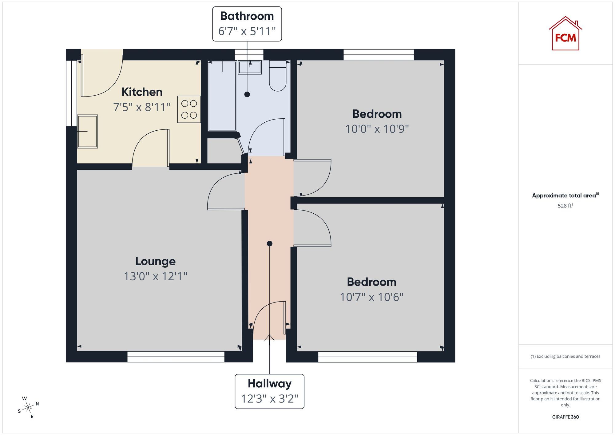 12 Monkwray Brow, Whitehaven floorplan