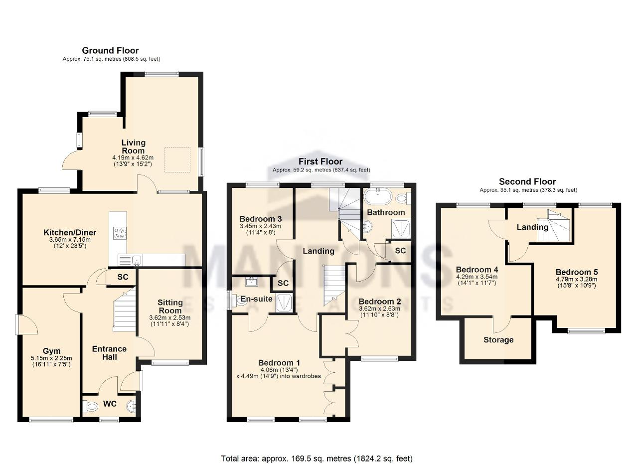 24, Chiltern Road, Barton Le Clay floorplan