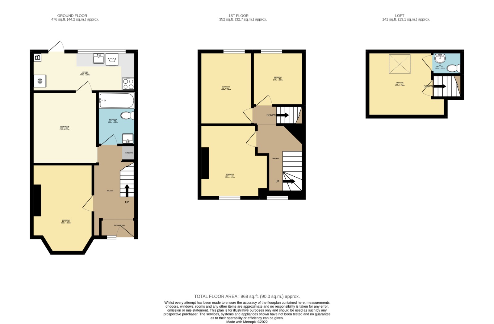 45, Oxford Road, Enfield floorplan