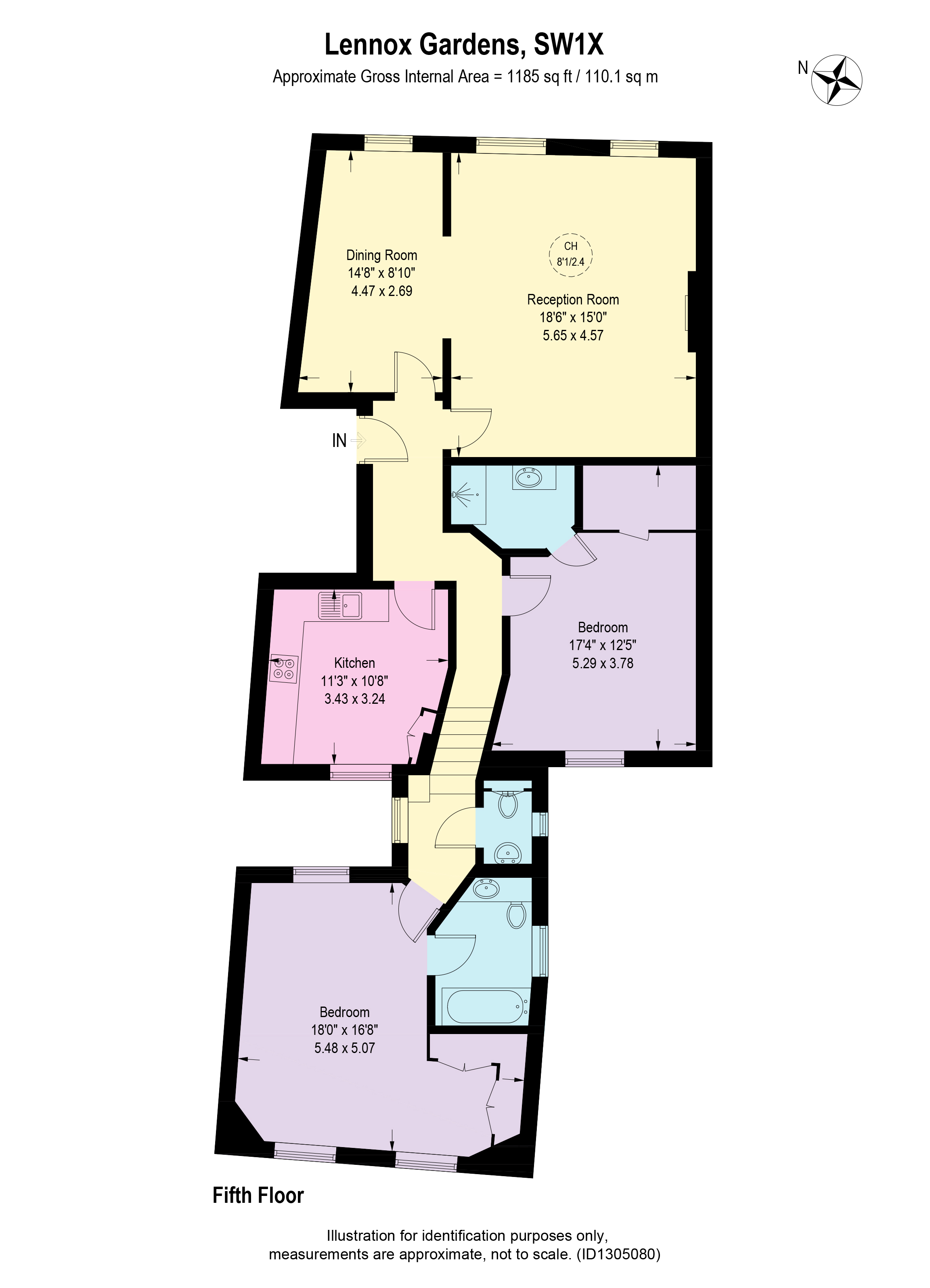 22, Lennox Gardens, London floorplan
