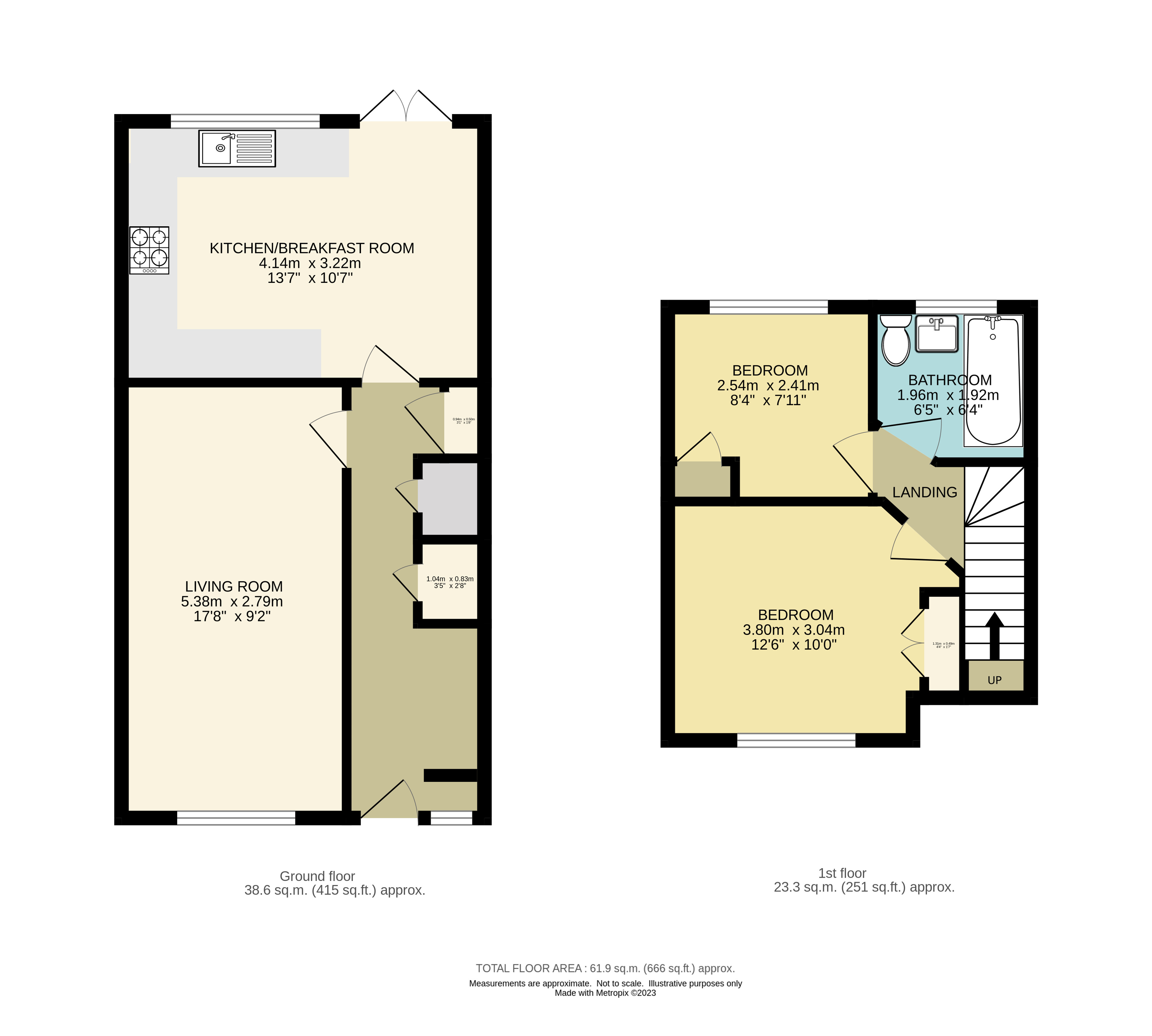 10, Conrad Drive, Worcester Park floorplan