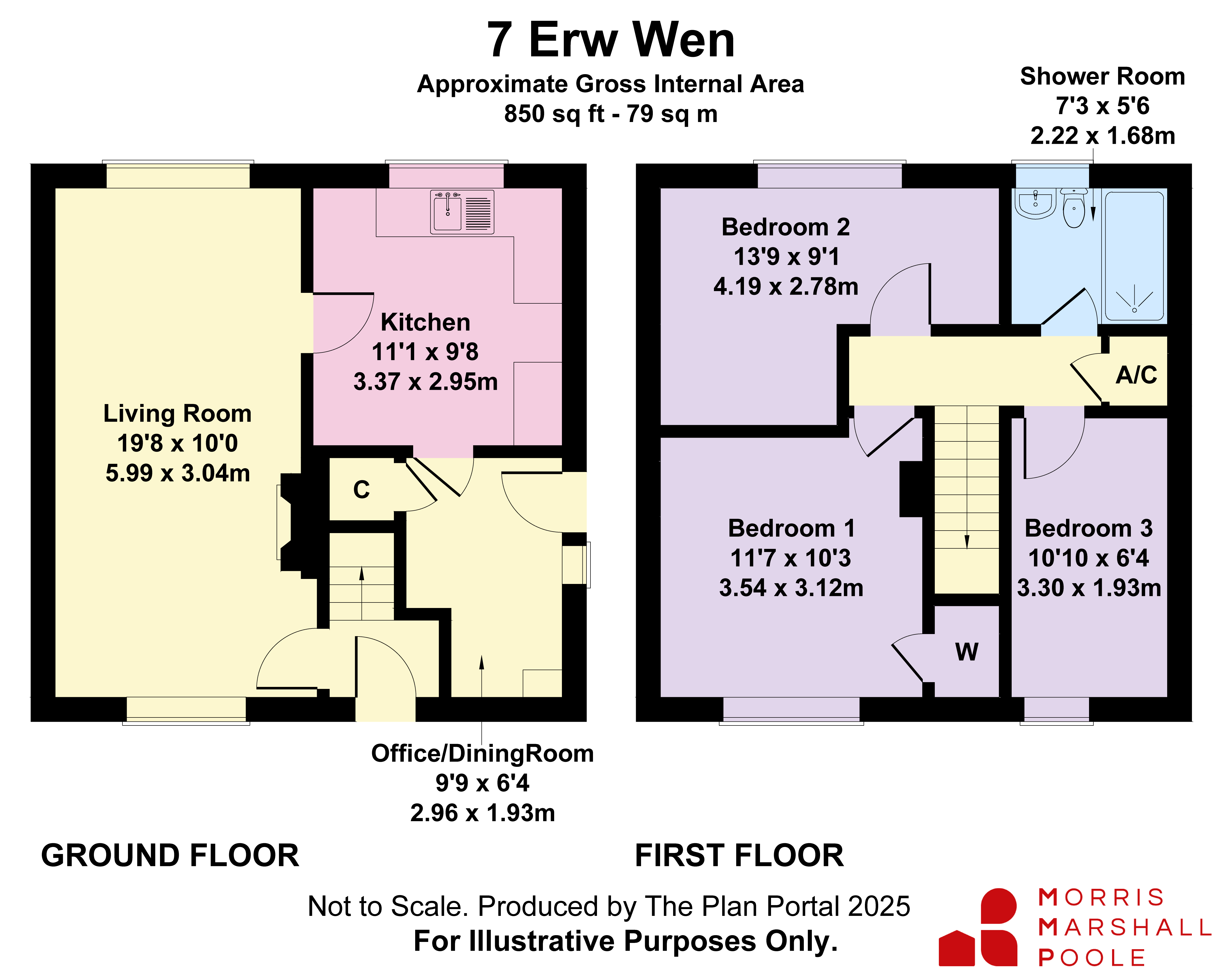 7, Erw Wen, Oswestry floorplan