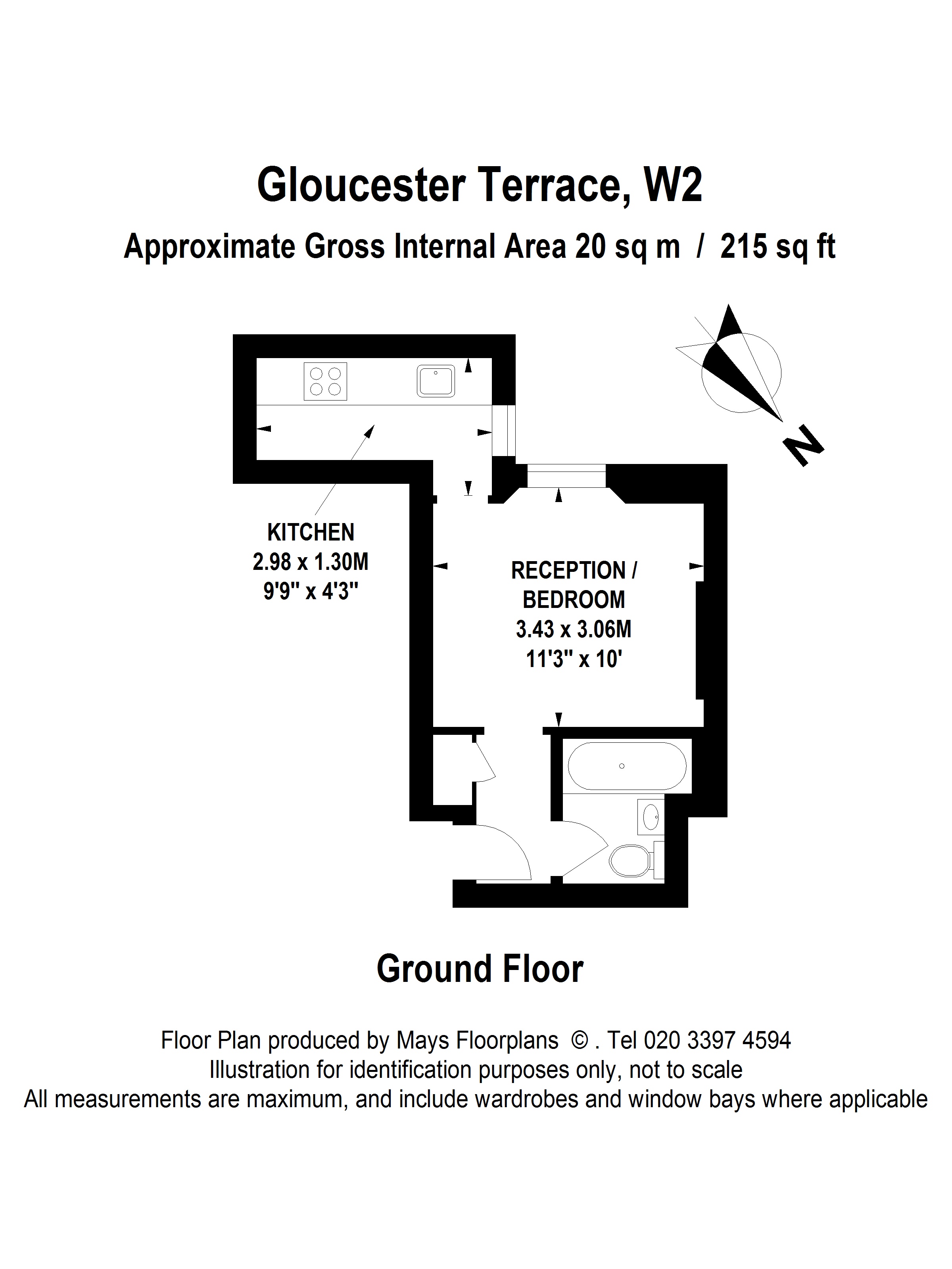 1 bed flat for sale in Gloucester Terrace, London W2 68397224 Zoopla