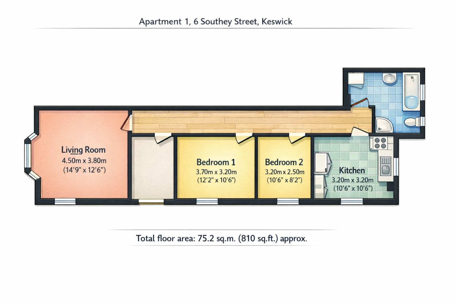 6, Southey Street, Keswick floorplan