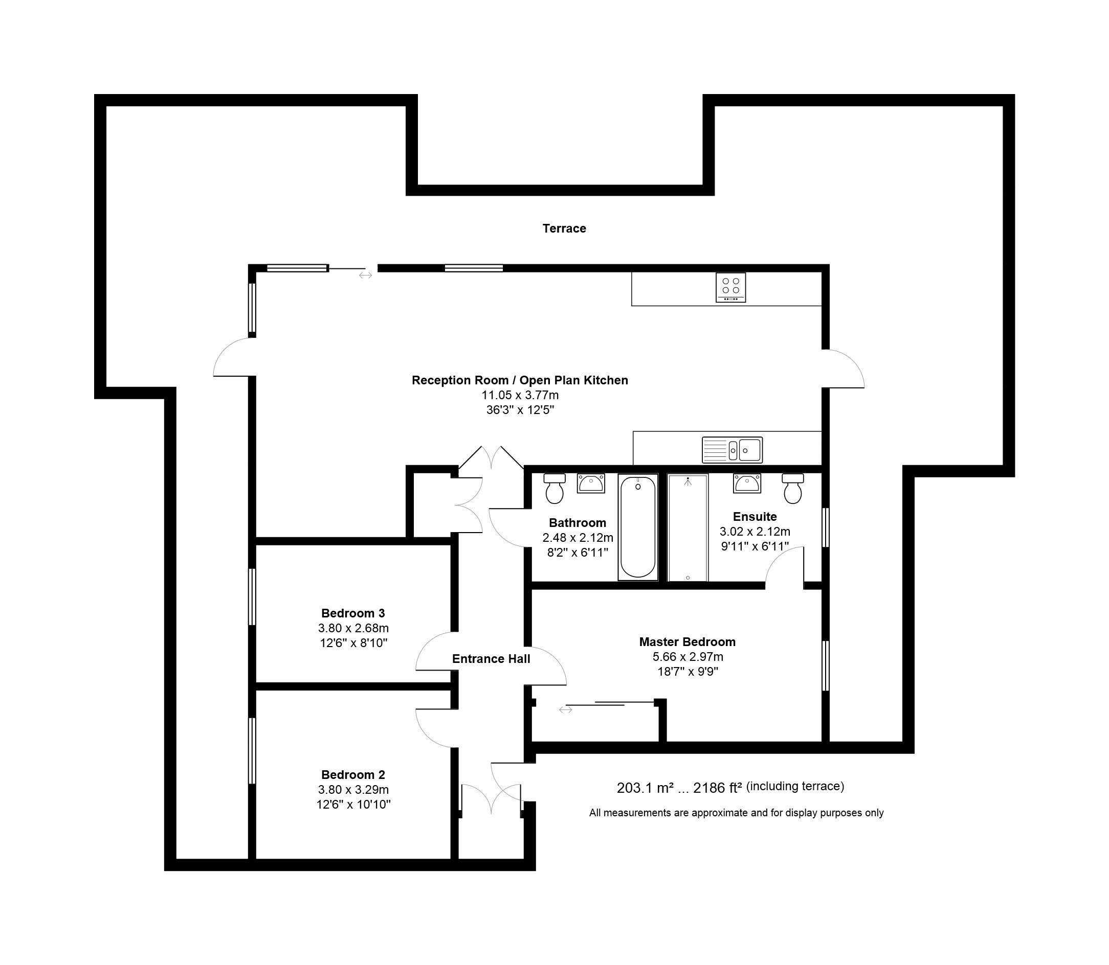 3 Bedrooms Flat to rent in Woodpecker Way, Trumpington, Cambridge CB2