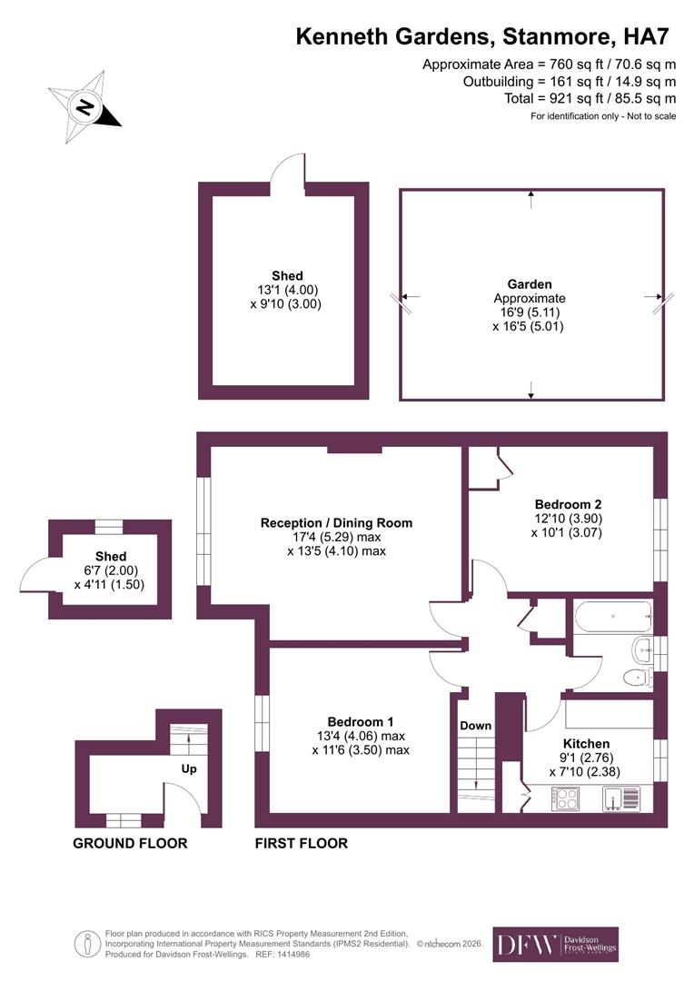 8A, Kenneth Gardens, Stanmore floorplan