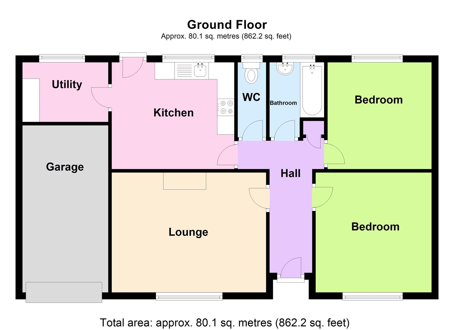 Vellan Close, Barripper, Camborne TR14, 2 bedroom detached bungalow for