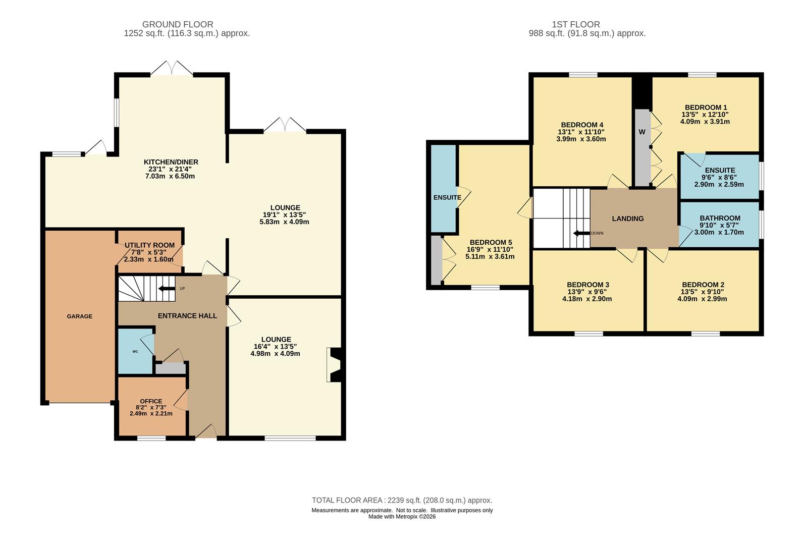 6, Wellfield Place, Wilmslow floorplan