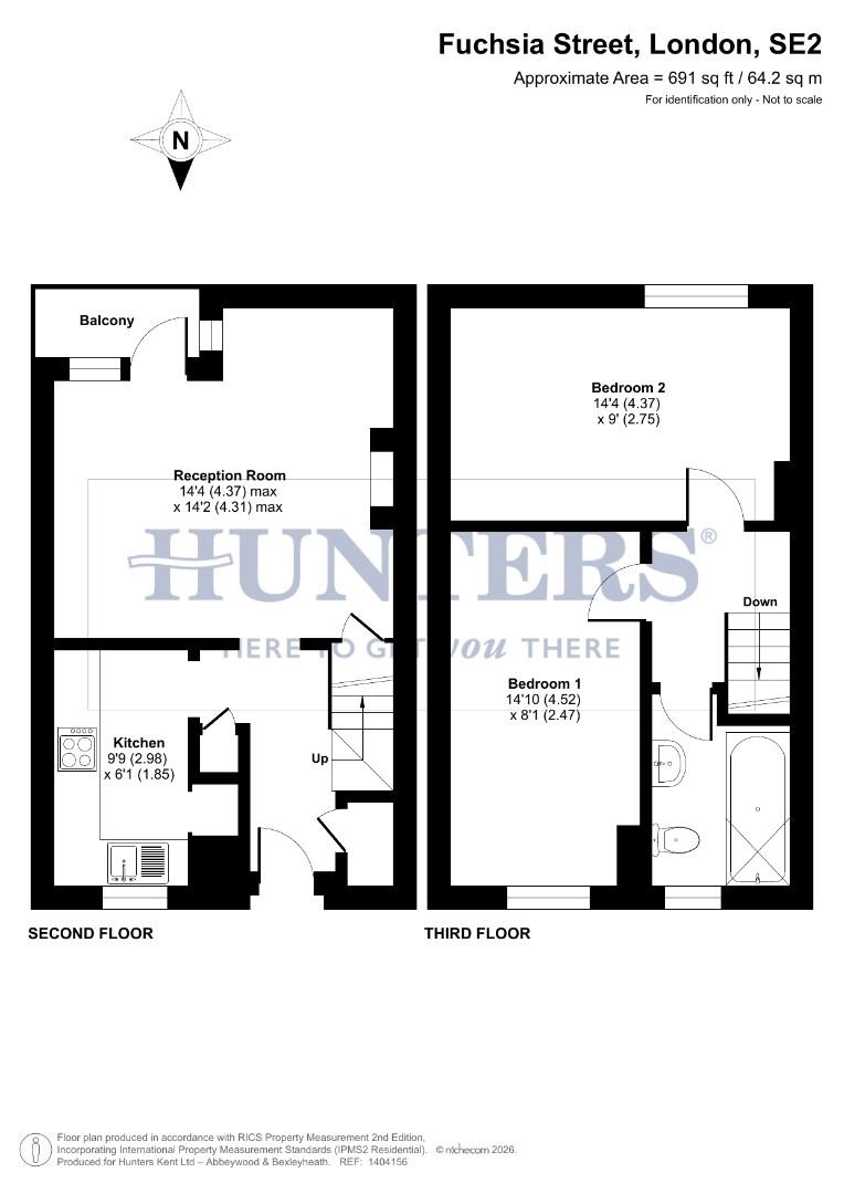 72, Fuchsia Street, London floorplan