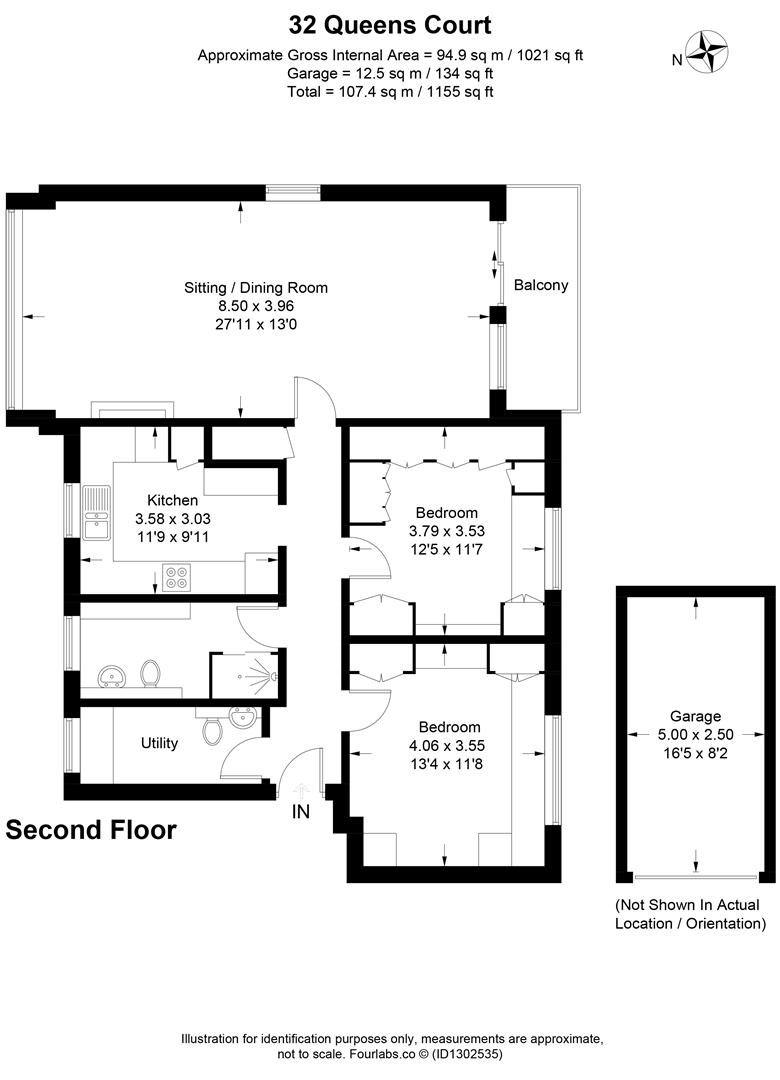 Flat 32, Queens Court, Queens Road, Cheltenham floorplan