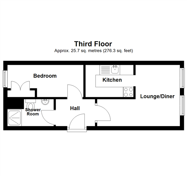 Flat 3, 33, Delamark Road, Sheerness floorplan