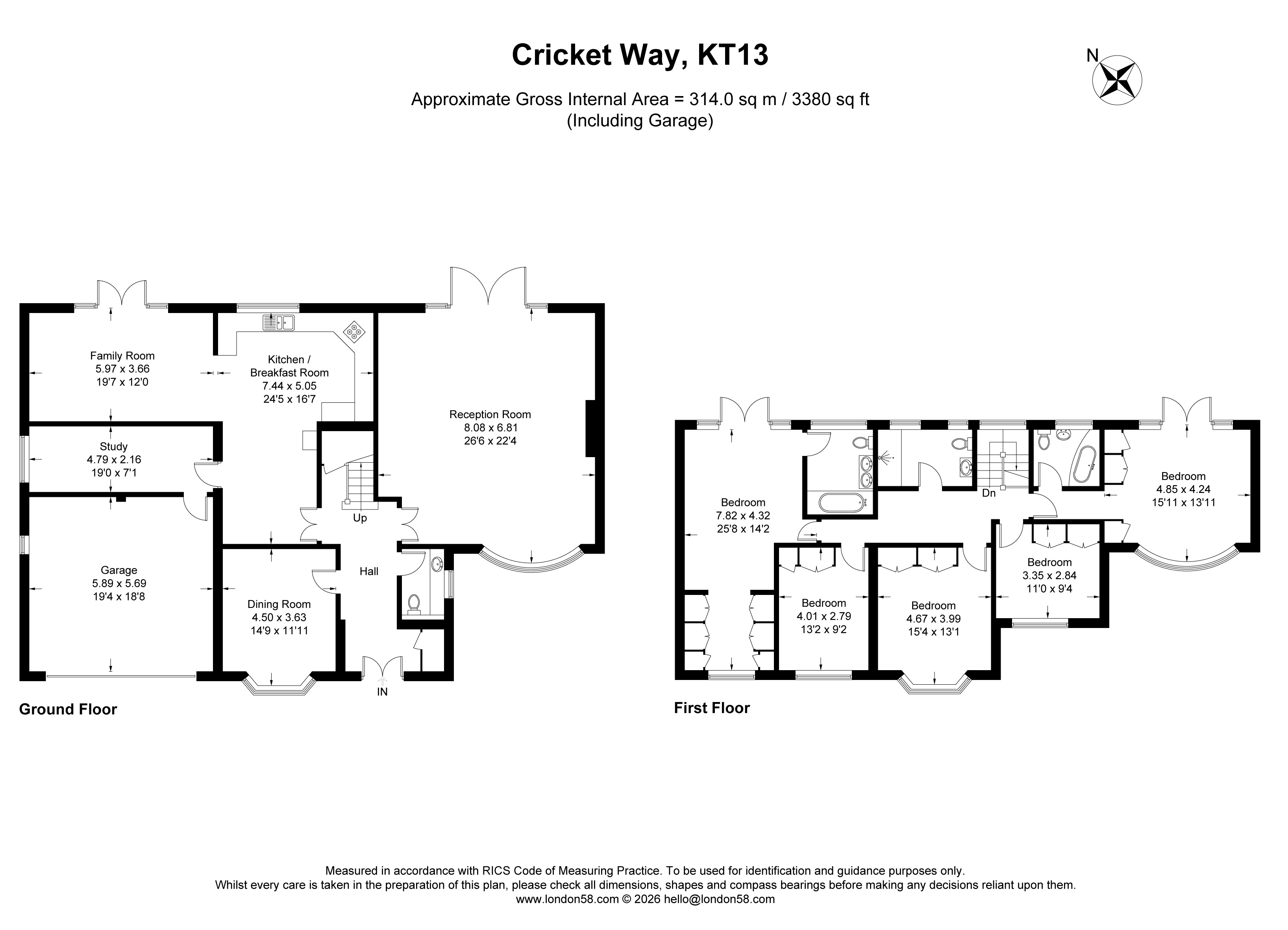 8, Cricket Way, Surrey floorplan