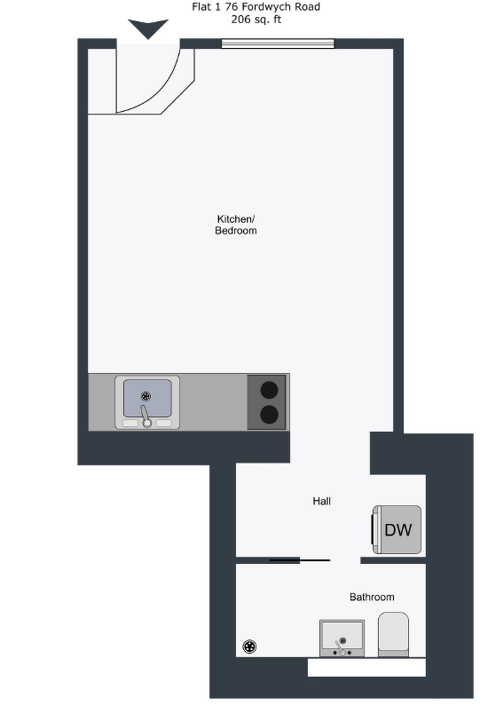 Fordwych Road, London floorplan