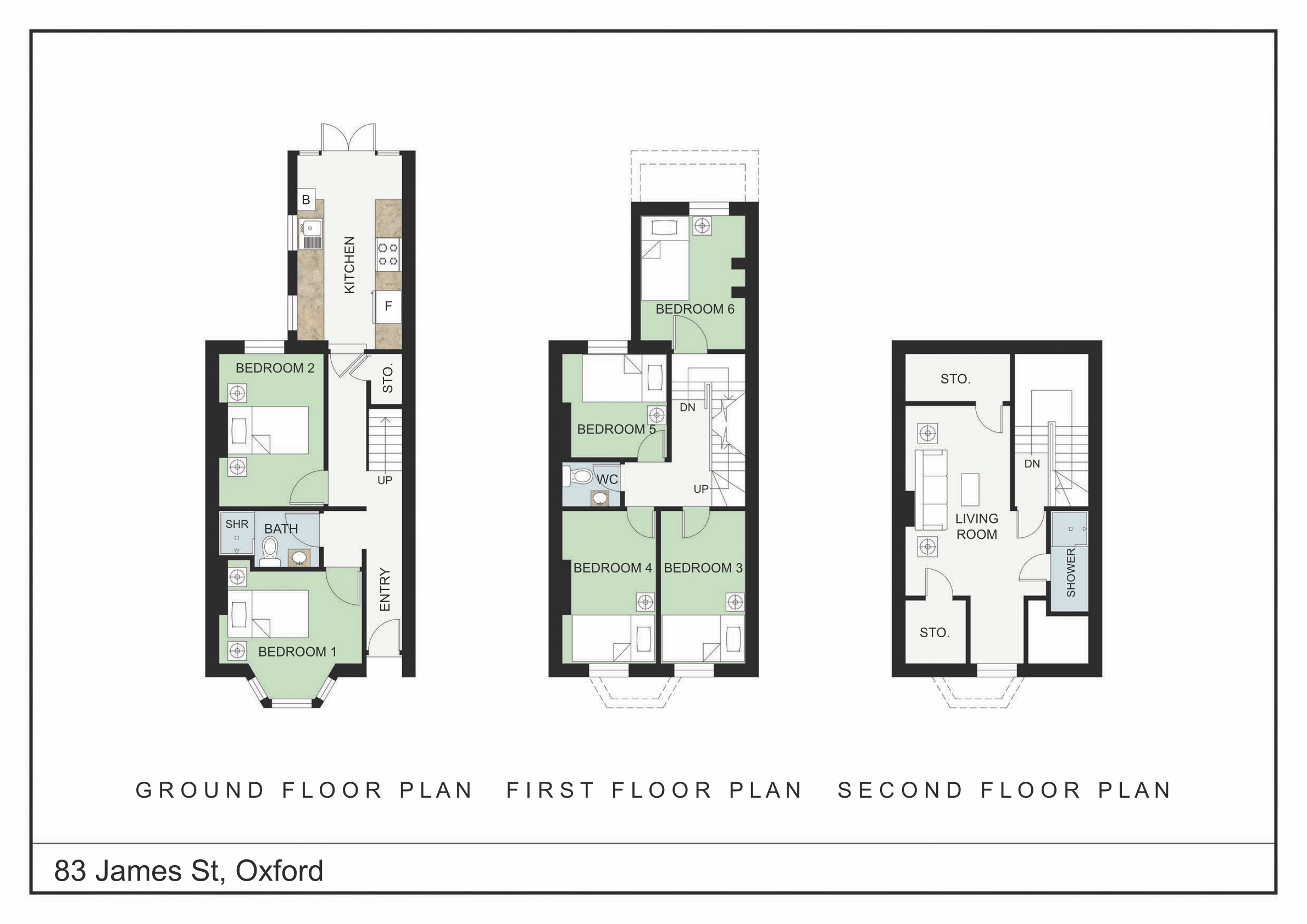 83, James Street, Oxford floorplan