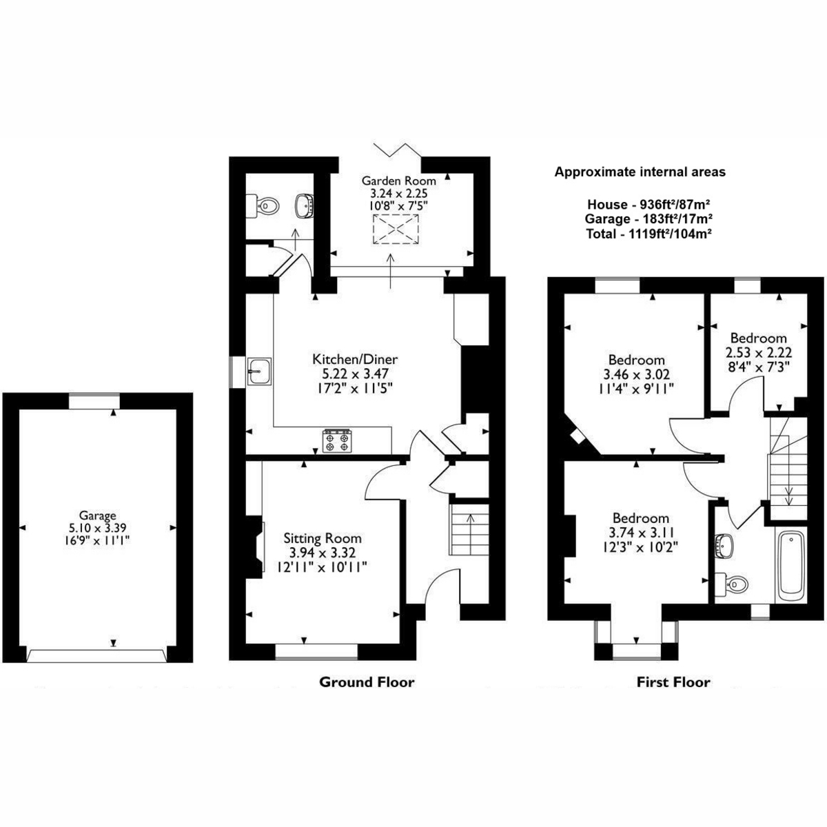 56, Purley Road, Glos floorplan