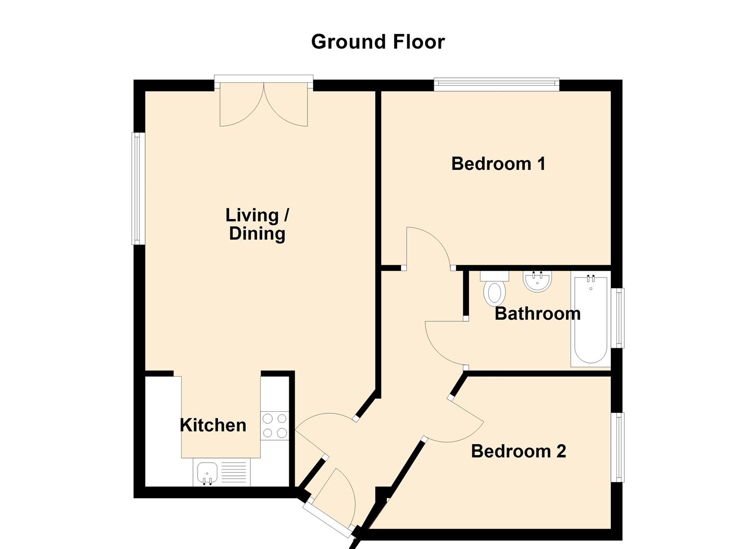 1, Brook Court, Whitchurch Road, Bishopsworth floorplan