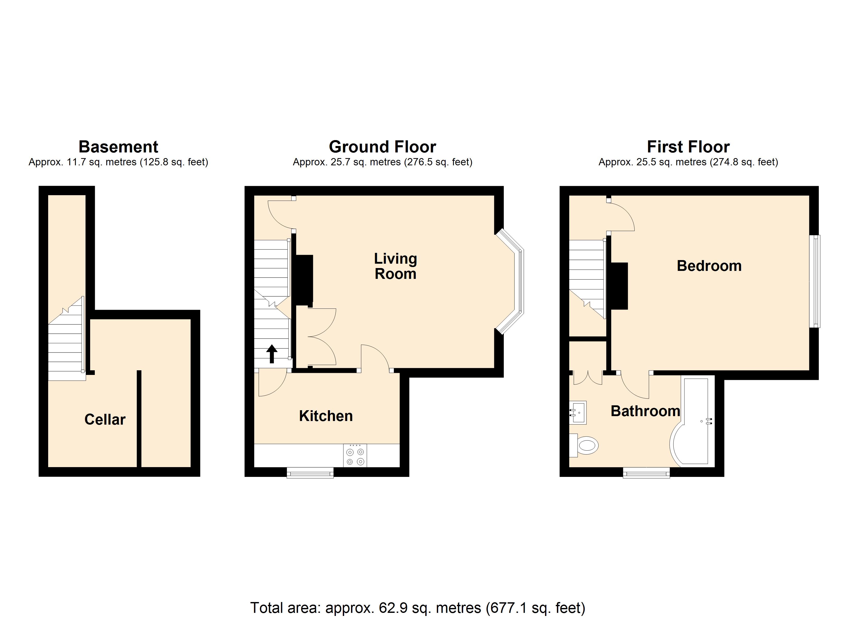 1 Bedrooms Terraced house for sale in Dove Street, Saltaire, Shipley BD18