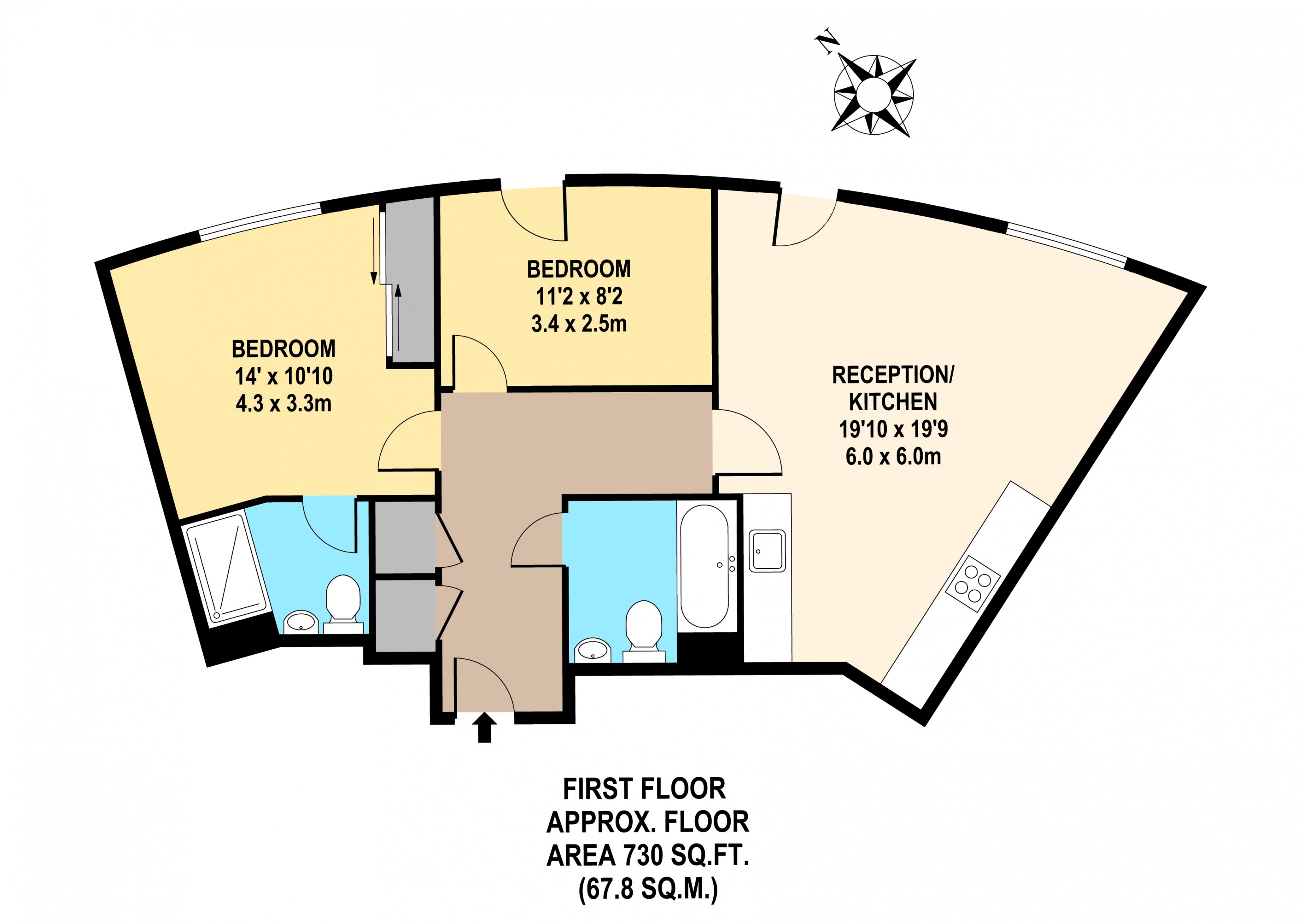 2 Bedrooms Flat to rent in Loxford Gardens, Highbury Park N5