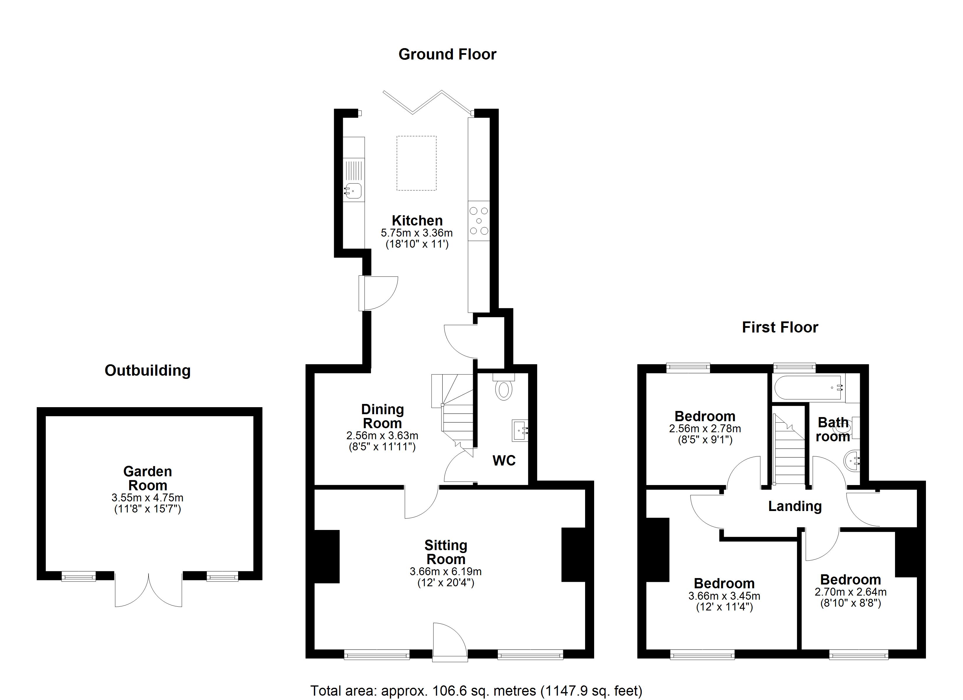 Tilkey Road, Colchester floorplan