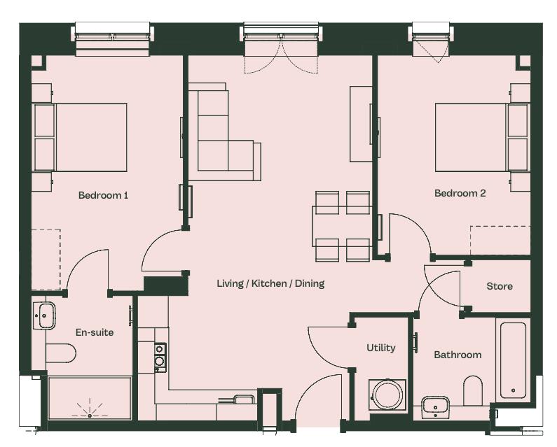 14, Eliza Yard, 125 Jersey Street, Manchester floorplan