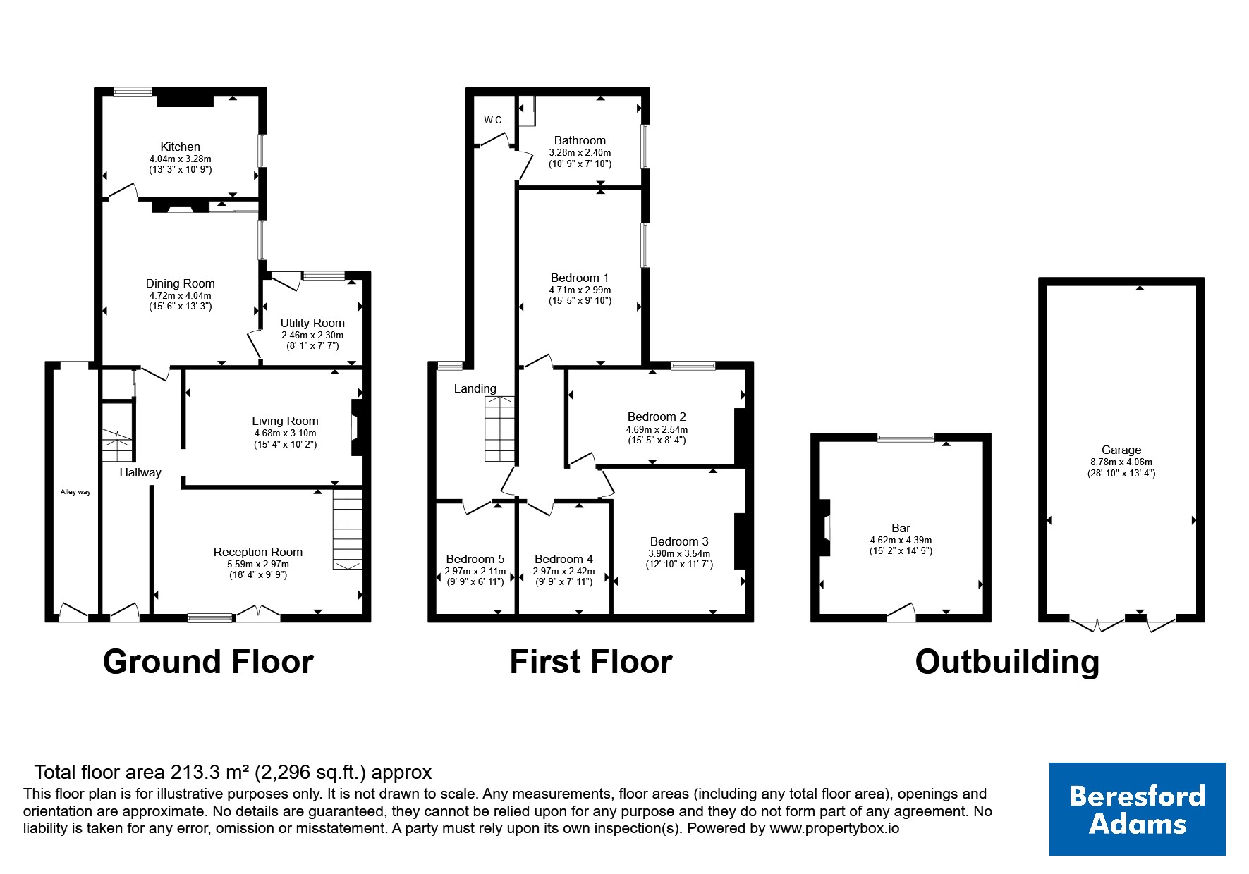 45, Snowdon Street, Caernarfon floorplan