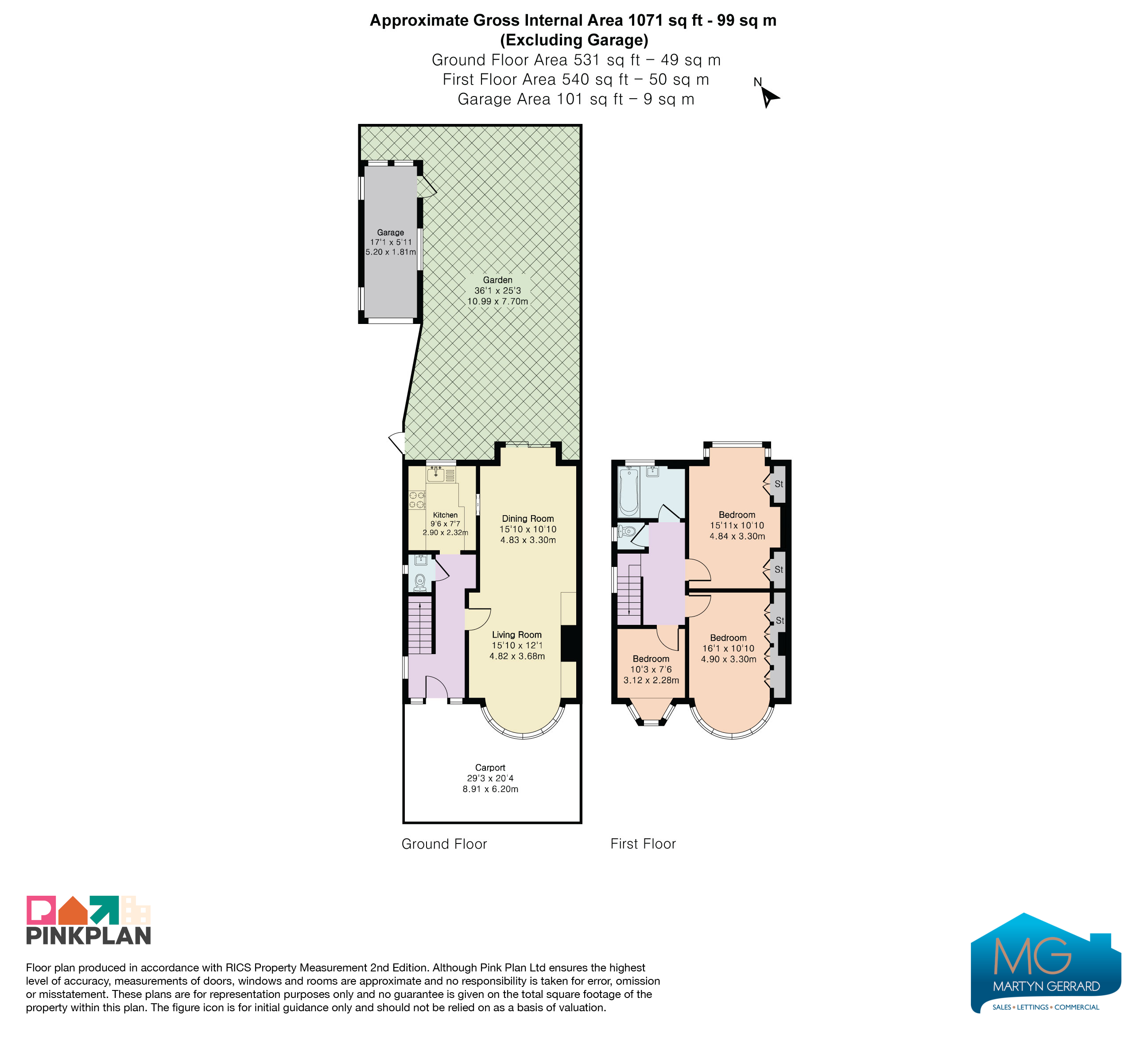 10, Hall Lane, London floorplan