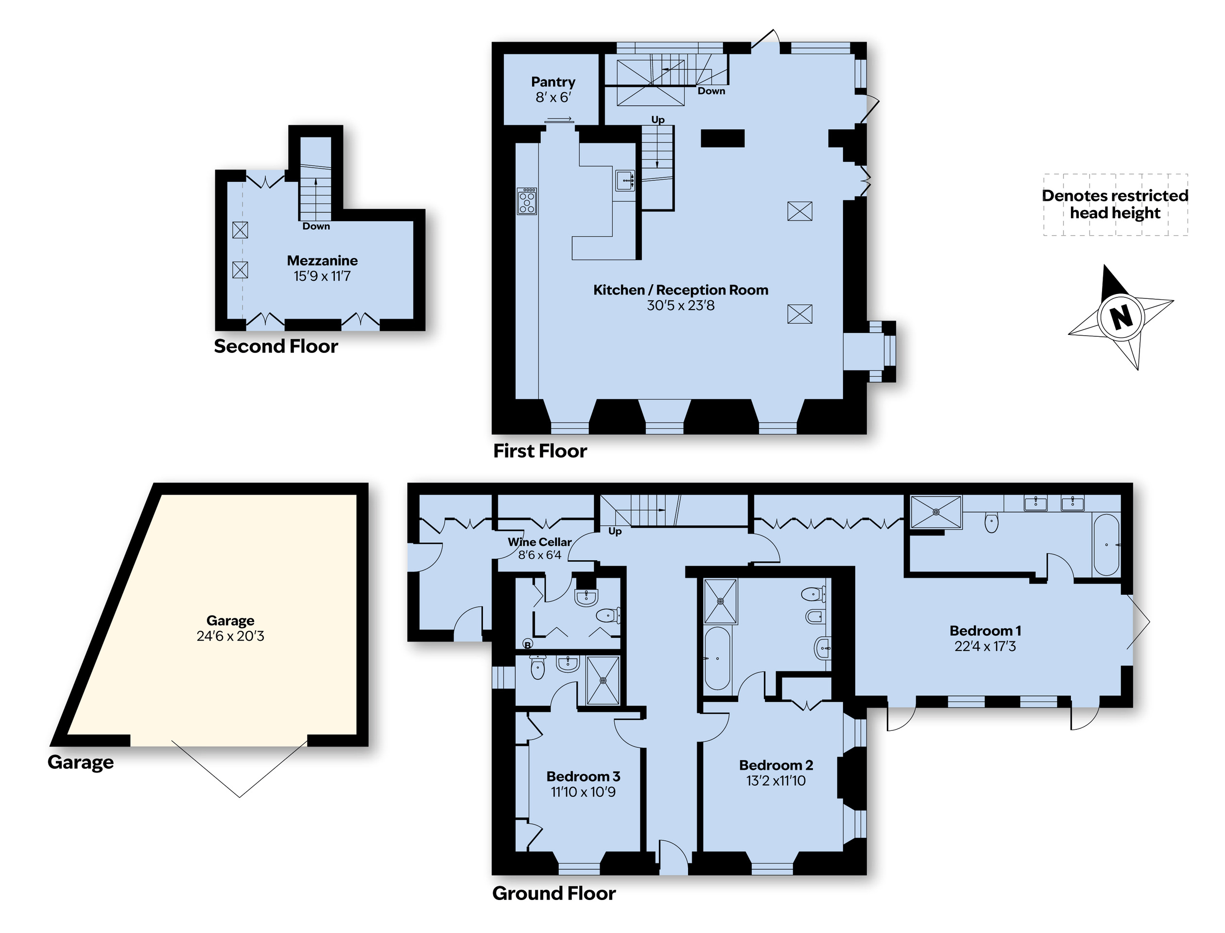 St Petroc, Truro floorplan