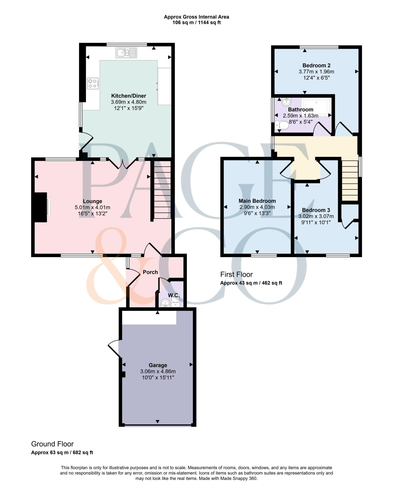 Myrtle Cottage, George Lane, Faversham floorplan