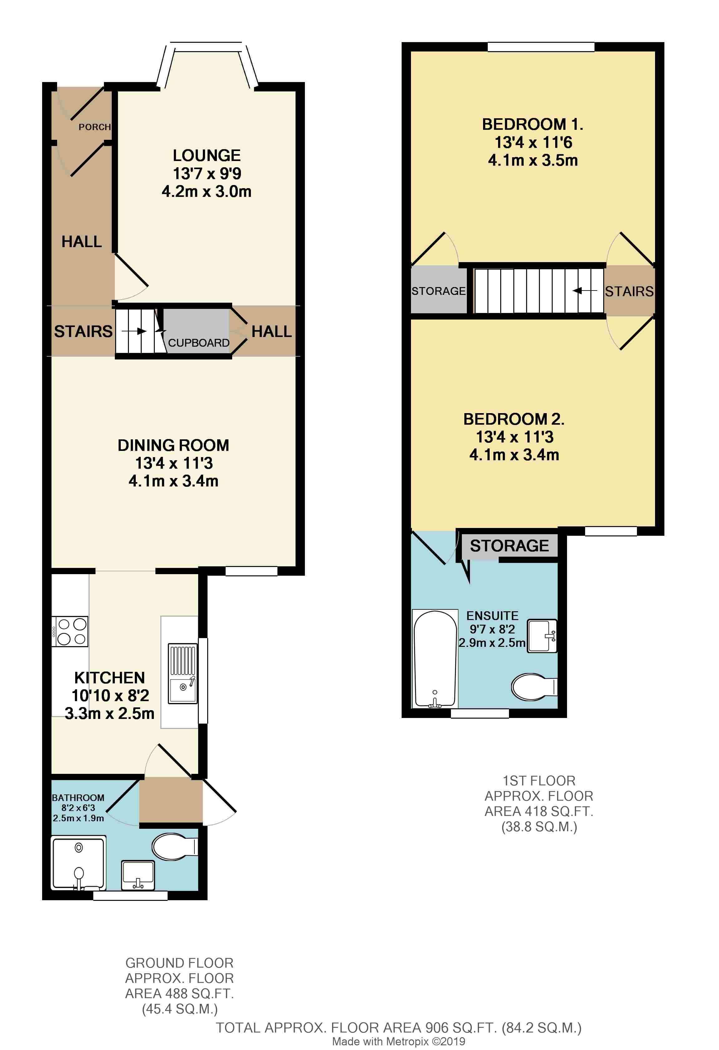 2 Bedrooms Terraced house to rent in Luckwell Road, Bedminster, Bristol BS3