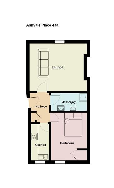 43A, Ashvale Place, Aberdeen floorplan