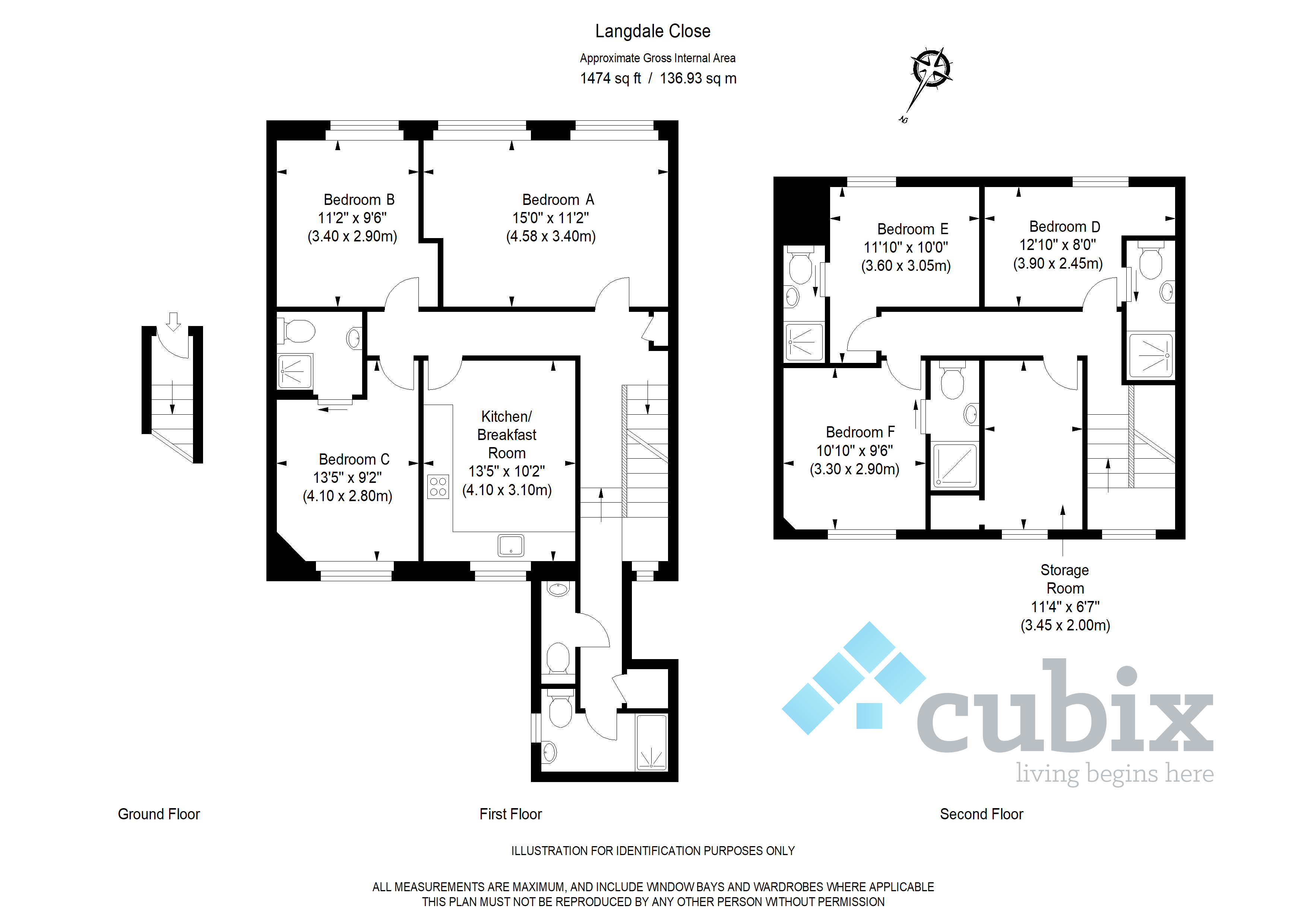 7, Langdale Close, London floorplan