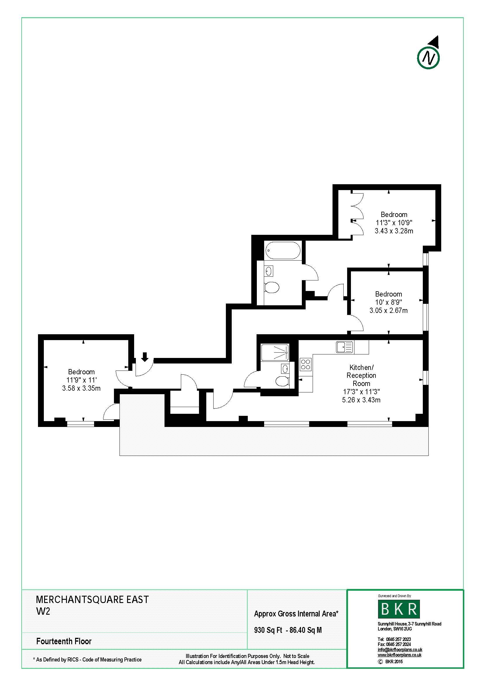 3 Bedrooms Flat to rent in Merchant Square East, London W2