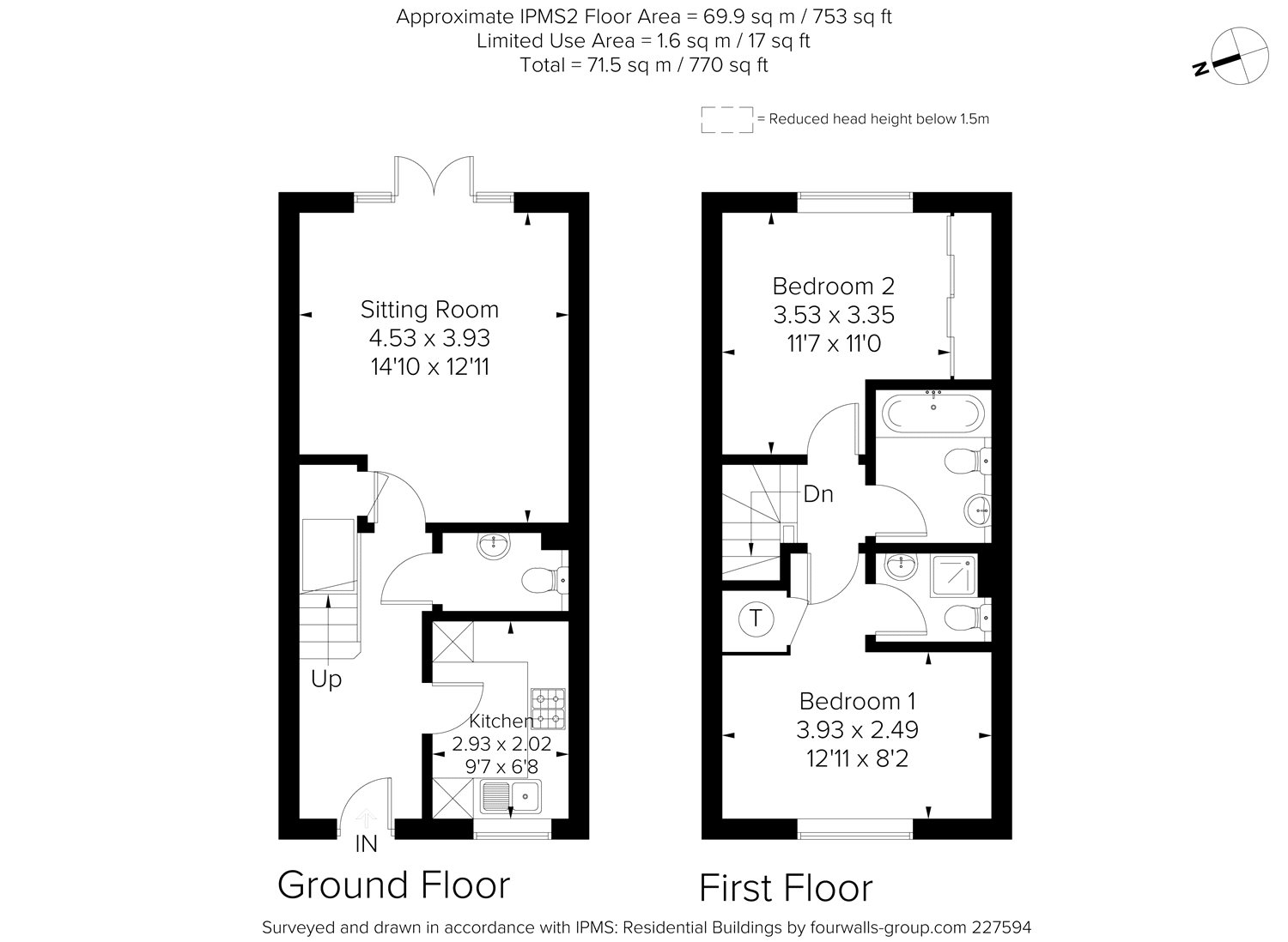 2 Bedrooms Terraced house for sale in Burden Drive, Bishopdown, Salisbury, Wiltshire SP1