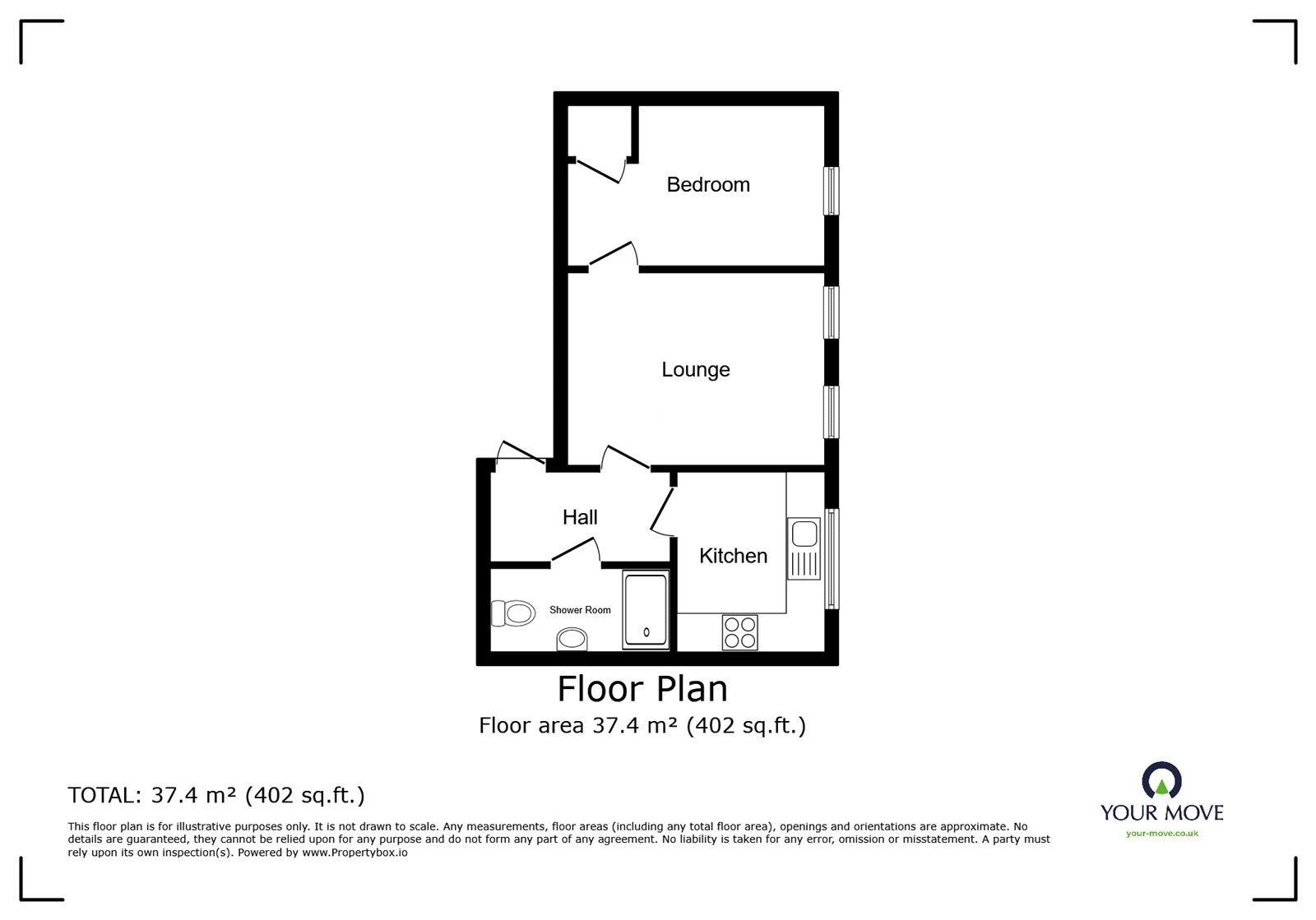 Flat 3, 1, Caroline Street, Staffordshire floorplan