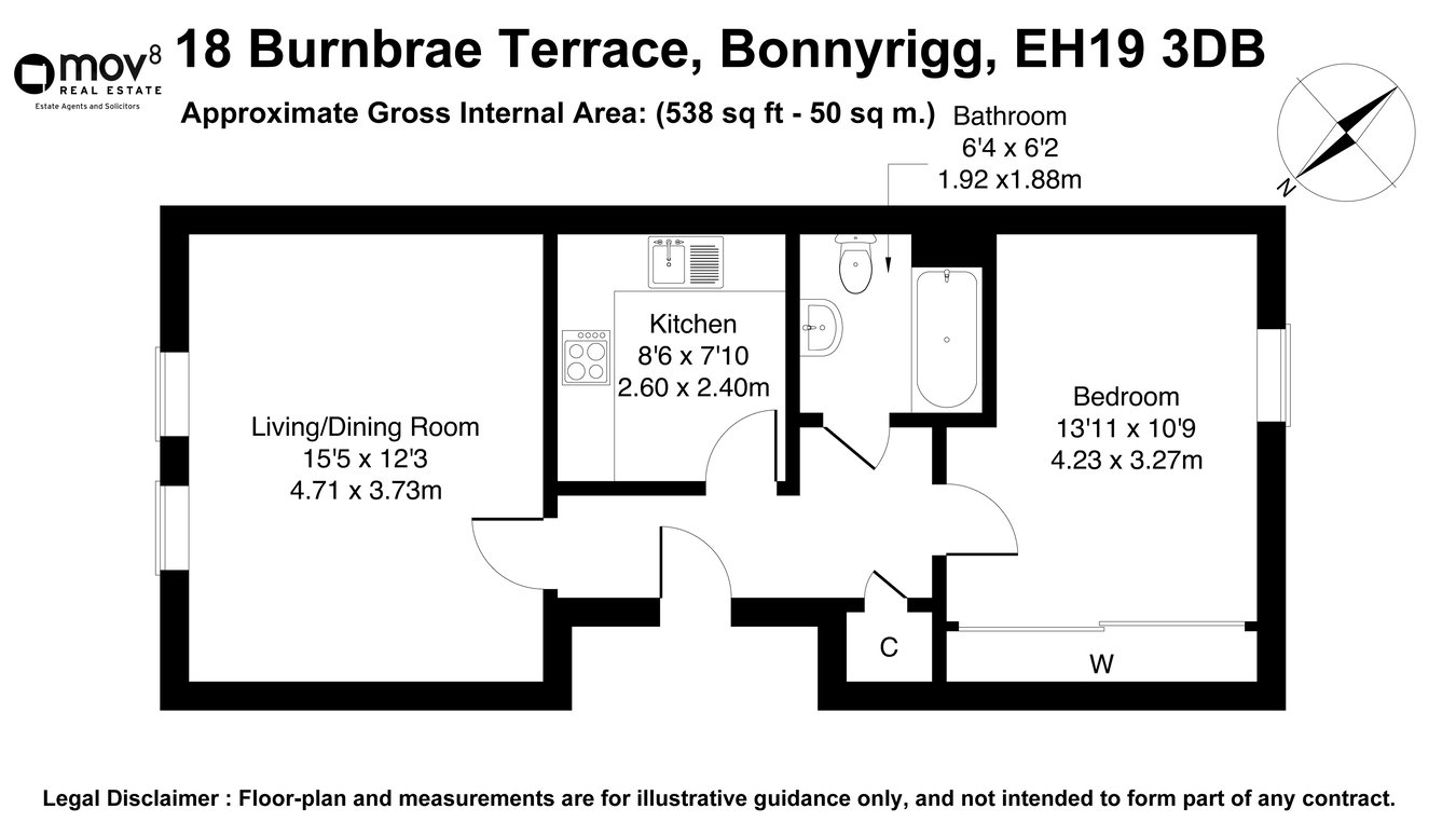 18, Burnbrae Terrace, Bonnyrigg floorplan