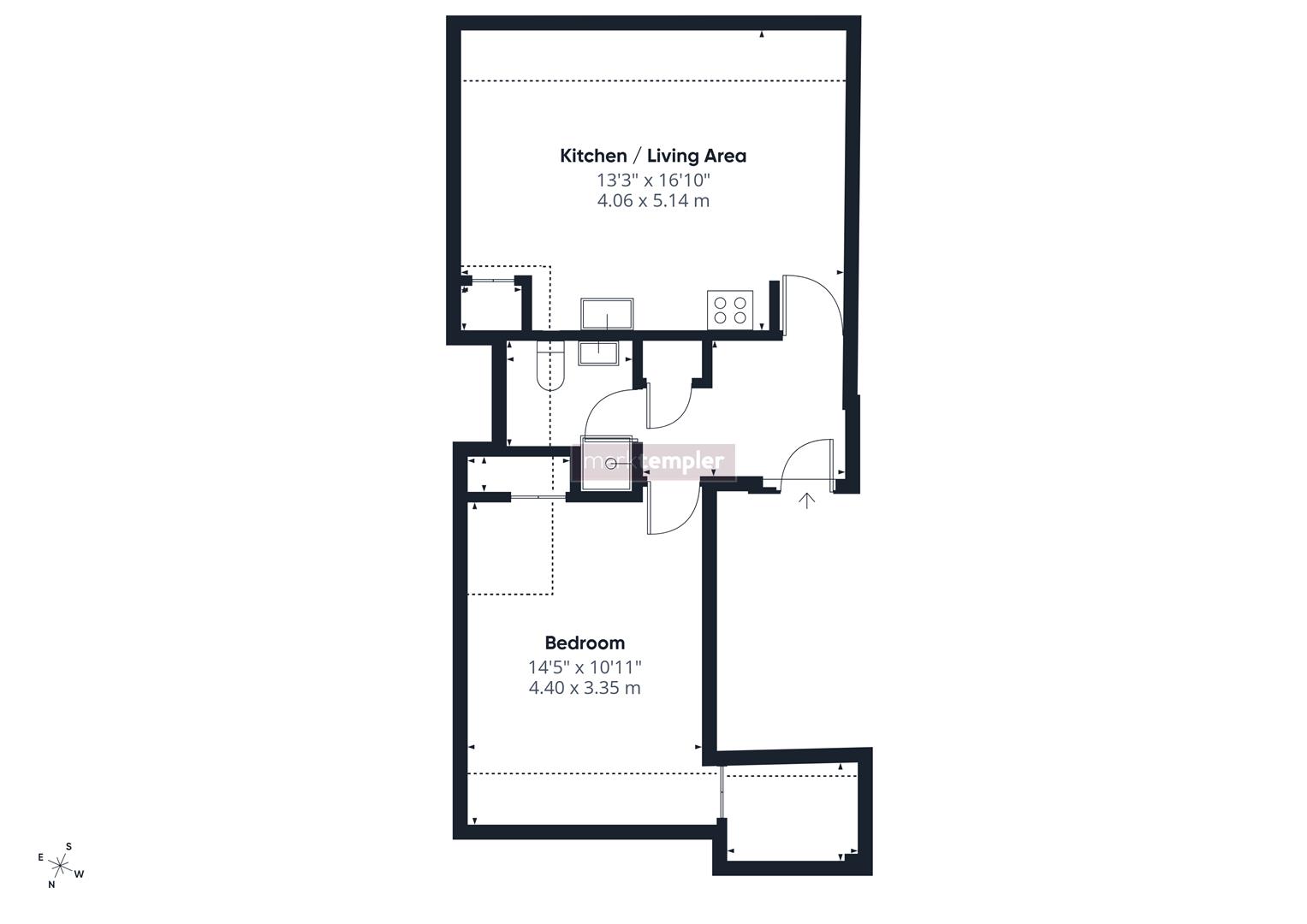 Flat 10, Claredge House, 8, Princes Road, Clevedon floorplan