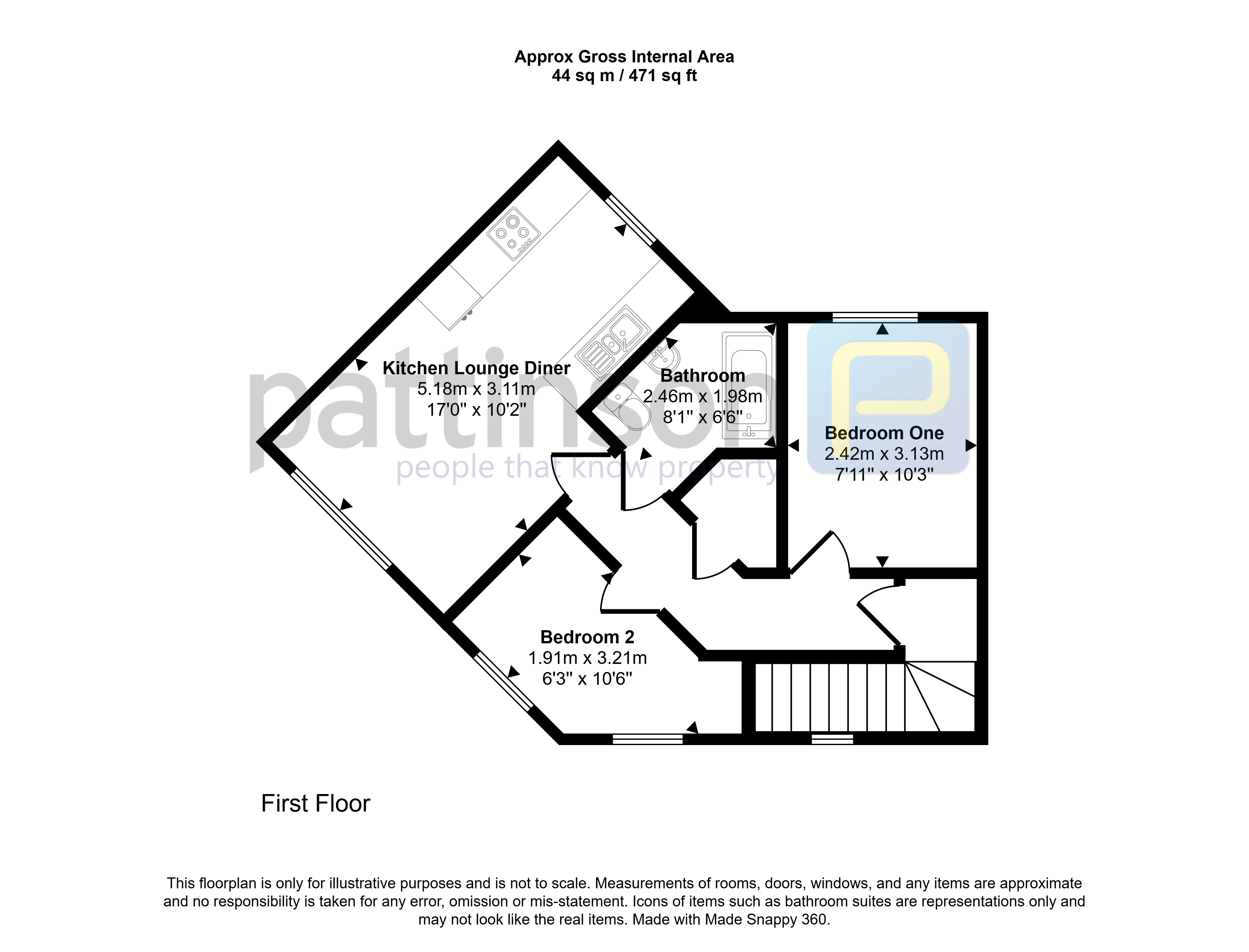 Redworth Mews, Ashington floorplan