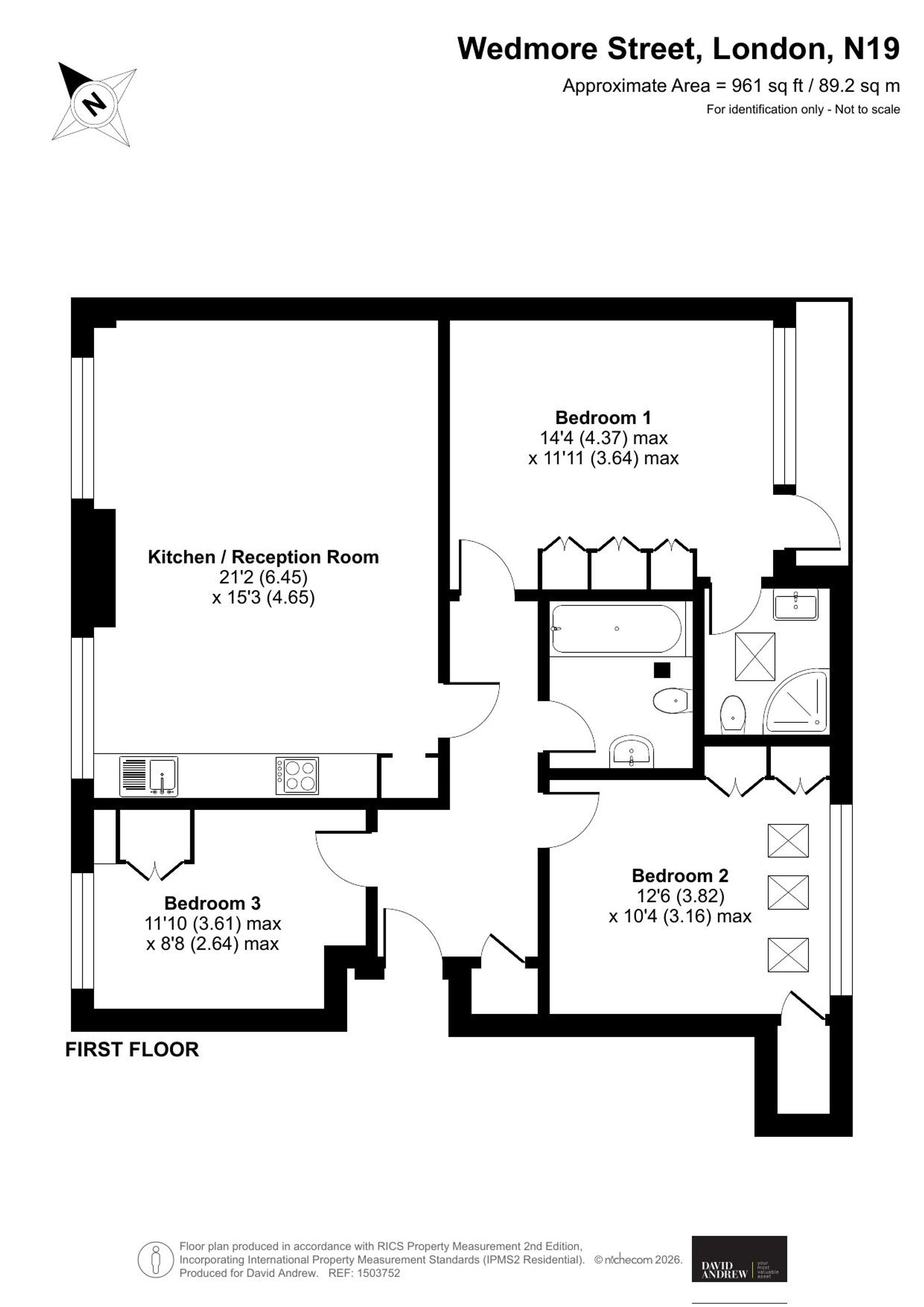 Flat 13, Opera Court 39-47 Wedmore Street, London floorplan