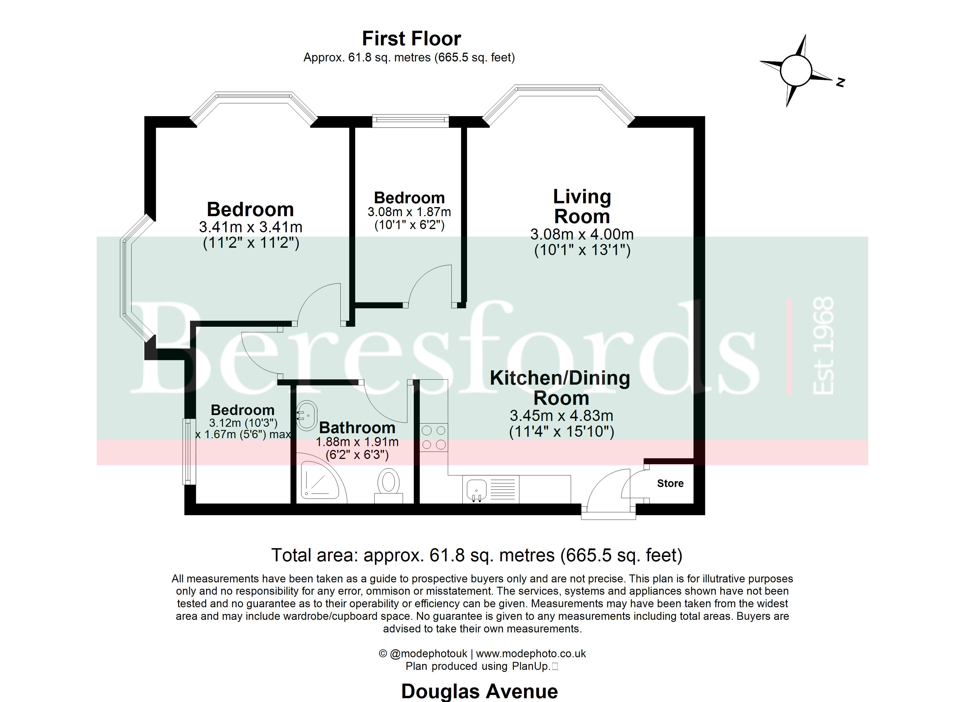 Flat C4, 2A, Douglas Avenue, Romford floorplan