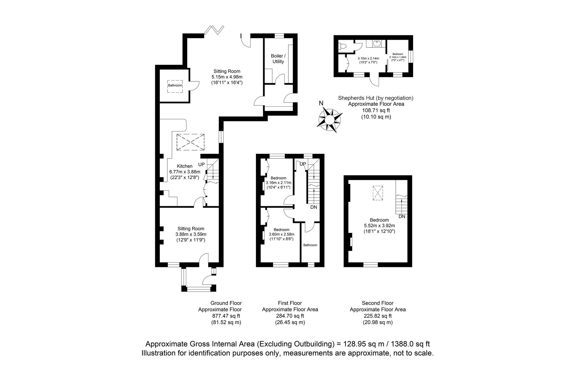 5 Byelaw Cottages Spithurst Road, Lewes floorplan