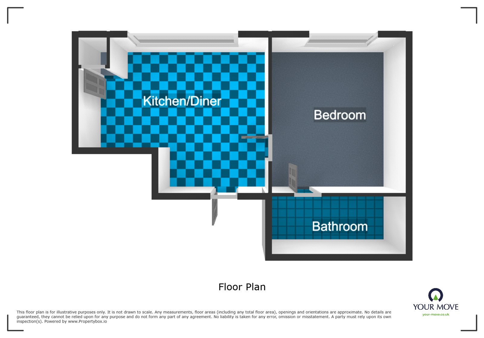 Flat 3, 75, Mill Street, Worcestershire floorplan