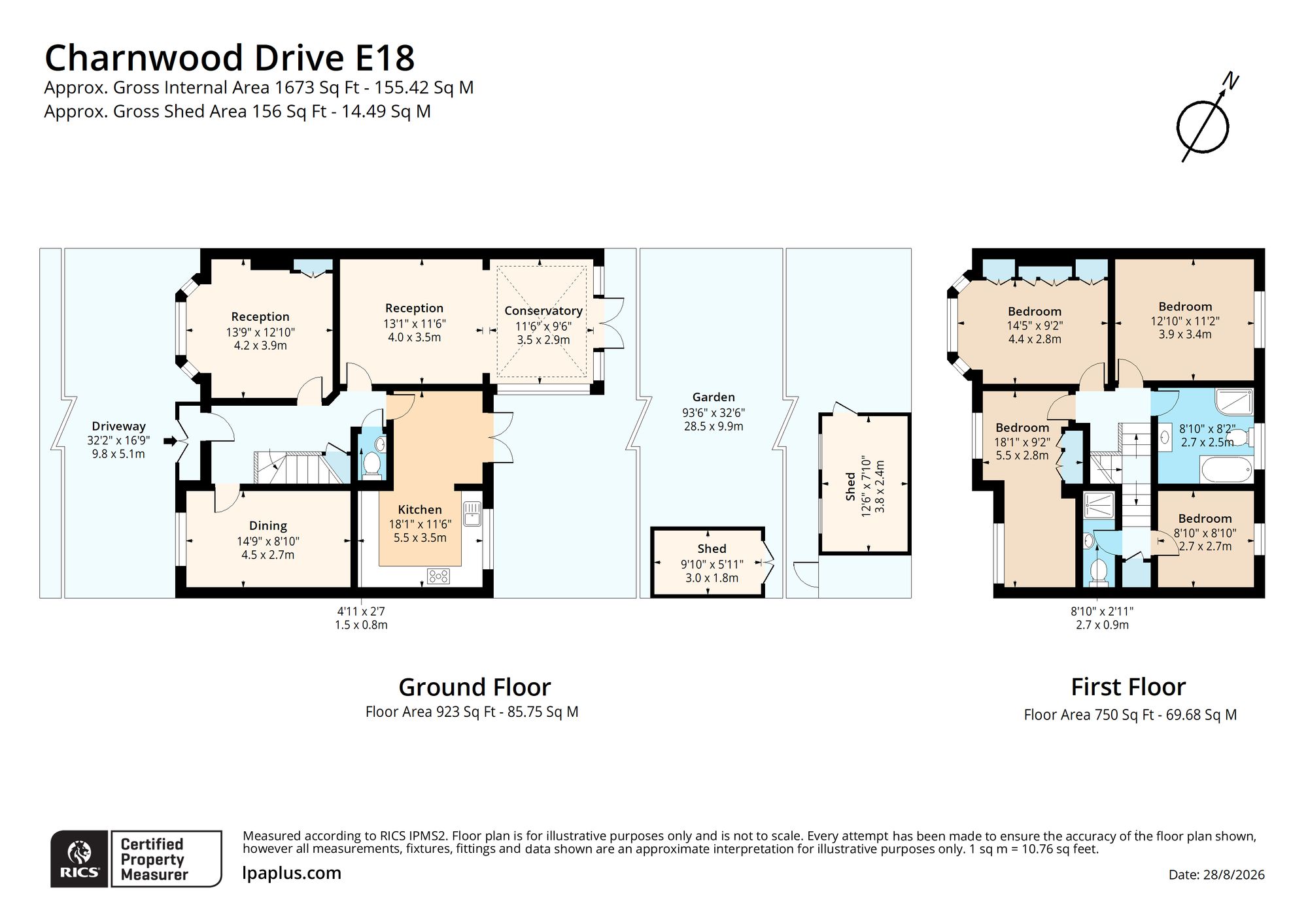 31 Charnwood Drive, London floorplan