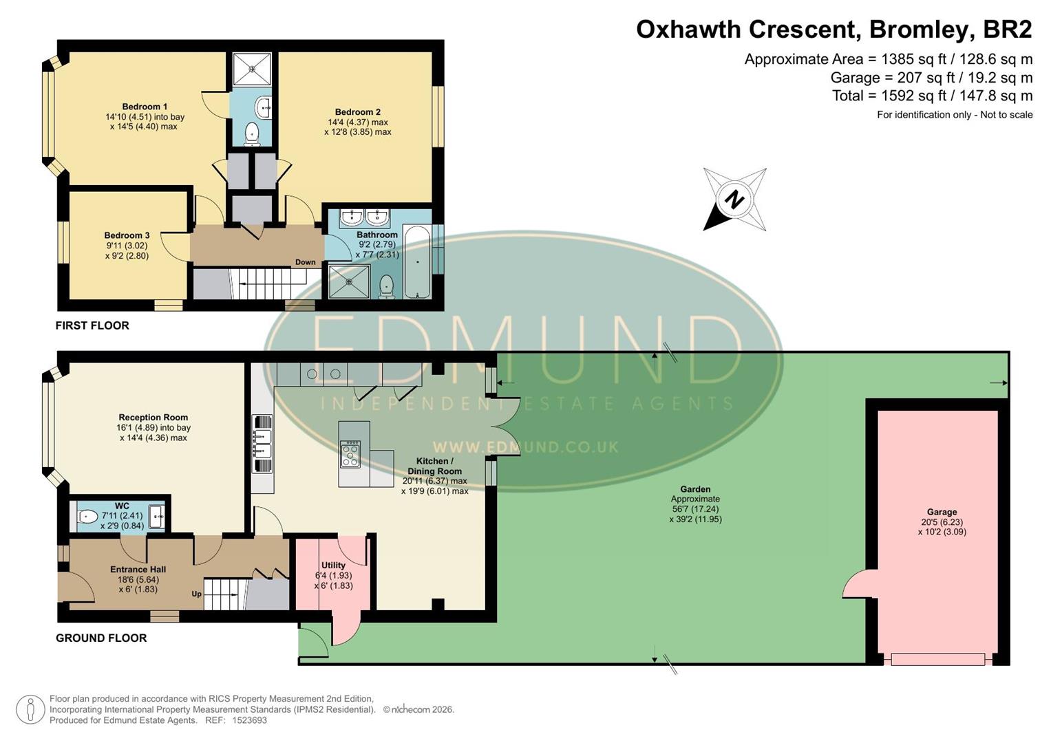 128, Oxhawth Crescent, Bromley floorplan