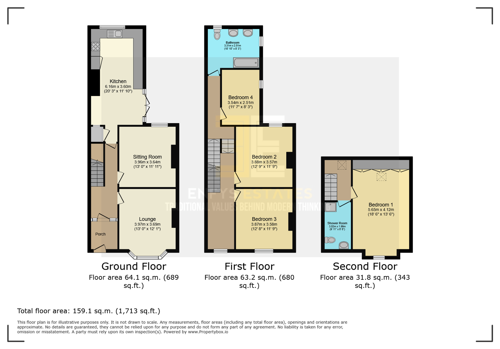Cartref Hedd, Conwy Old Road, Dwygyfylchi floorplan