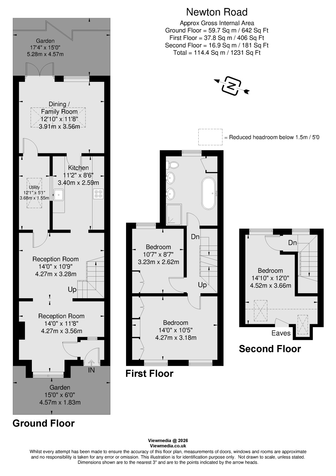 32, Newton Road, London floorplan
