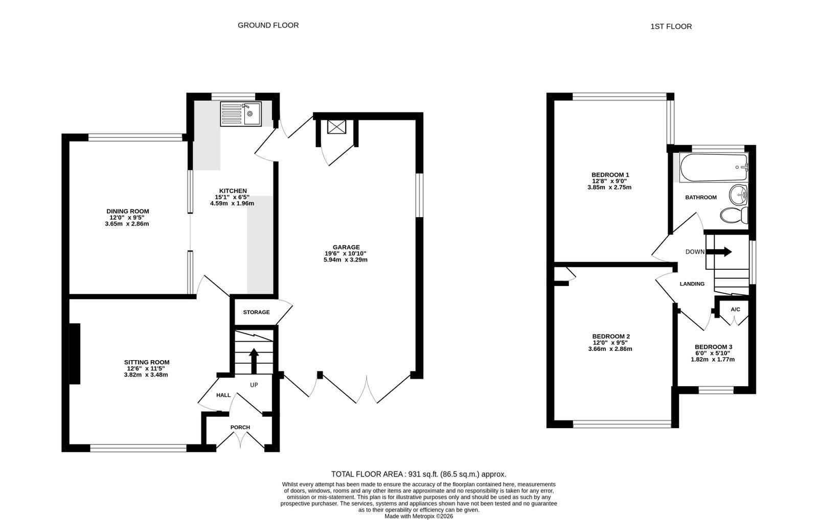 8, Redhill Avenue, Hereford floorplan