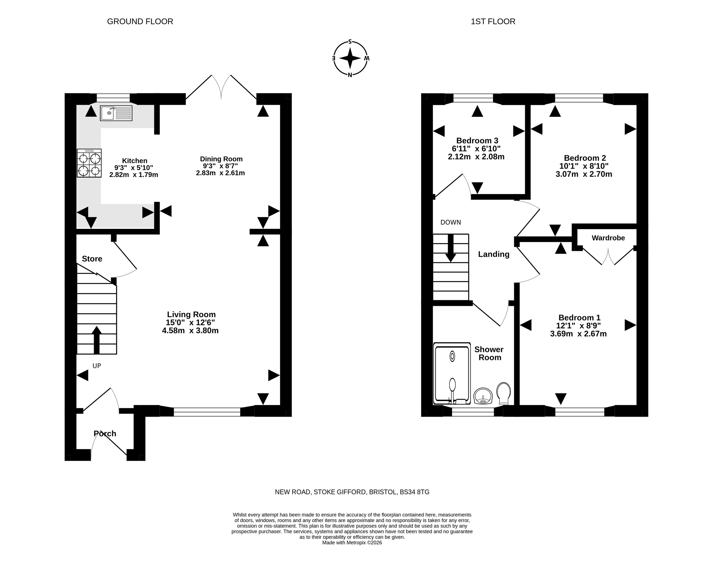 169 New Road, Bristol floorplan